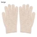 Miniatyrbillede 9 af 11: 1 par Vinter Elastisk Uld Cashmere Cykelkørehandsker Fuld Finger Handsker Votter Kvinder Mænd Mode Udendørs Skihandsker camel One Size