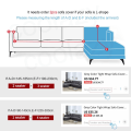 Miniatyrbild 2 av 8: Grått Enfärgat Elastiskt Stretch Sofföverdrag Behöver Beställa 2 Delars Sofföverdrag Om L-stil fundas soffor con chaise longue Fodral för Soffa Light Blue 1-seat 90-140cm