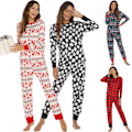 Miniatyrbild 1 av 7: Julpyjamas Matchande Familj Pyjamas Hemmakläder Set Pyjamas 8410 XL