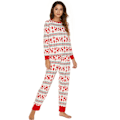 Miniatyrbild 5 av 6: Julpyjamas Matchande Familj Pyjamas Hemmakläder Set Pyjamas 8409 M