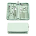 Miniatyrbild 3 av 6: Manikyrset i rostfritt stål Nagelklippare Nagelkonst Pedikyrsax Verktyg Dragkedja 22 Delars Set Fingernagelvårdskit Green 7-piece set