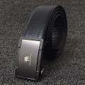Miniatyrbilde 1 av 10: Herre Inner Automatisk Spenne Lærbelte Rent Herre Business Belte Style 2 (black)