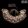 Miniatyrbild 7 av 11: 165cm Juldekoration LED Ljus Ornament Plast Jultomte Julgran Snögubbe Ljusslinga Självlysande Juldekoration Mixed
