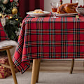 Miniatyrbilde 7 av 7: Juleduk Amerikansk Rød Enkel Rutete Bordmatte Hotell Kaffebordduk Dekorativ Duk Red and green plaids 140*260cm