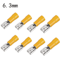 Miniatyrbild 11 av 11: 100/50 st 2,8 mm 4,8 mm 6,3 mm Isolerad Tätnings Spade Kabelsko Hona Krympterminaler Elektrisk Krympterminal Set 4.8mm Red 100PCS