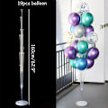 Miniatyrbillede 2 af 11: 7/11/19 Rør Ballonholder Balloner Stativ Søjle Konfetti Ballon Børnefødselsdag Baby Shower Bryllupsdekoration Forsyninger 1set LED stand a