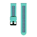 Miniatyrbilde 2 av 10: 20/22mm Silikonklokkereim med to farger for Huawei GT2 Gaming 245 Outer mint inner Blue 20mm