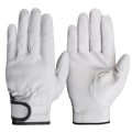 Miniatyrbillede 6 af 7: Arbejdshandsker fåreskind læder arbejdere svejse sikkerhedsbeskyttelse have sport motorcykel chauffør slidstærke handsker Palm protection YE XL