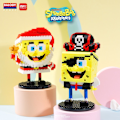 Miniatyrbillede 2 af 9: SvampeBob Firkant Mikropartikler Byggeklodser By Patrick Star Blæksprutte Charme Børnelegetøj Fødselsdagsgaver 785pcs Original box