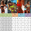 Pikkukuva 3 / 8: Uima-asut Naiset Bandage Bikini Setit Seksikäs Push Up Pehmustettu Rintaliivit Uimapuku Brasilialainen Ranta-asu Kesä Uima-asu OERD M