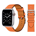 Miniatyrbild 11 av 11: Läderarmband för Apple Watch band 44mm 45mm 42mm 41mm 40mm 38mm Single Tour klockarmband armband iWatch serie 3 4 5 6 SE 7 band 8 Indigo For 42mm 44mm 45mm