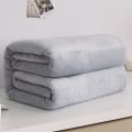 Miniatyrbild 11 av 11: Mjuka Varma Korall Fleece Filtar för Sängar Faux Fur Mink Pläd Enfärgad Sofföverdrag Överkast Vinter Plädar White 120x200cm  47x78inch