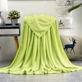 Miniatyrbillede 3 af 11: Blødt Varmt Koral Fleece Tæppe Vinterlagen Sengetæppe Sofa Overkast 230Gsm 8 Størrelser Let Tyndt Maskinvask Flanel Tæpper Light purple 70x100cm