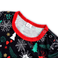 Miniatyrbild 2 av 11: Julpyjamas Matchande Familjepyjamas Förälder-Barn Pyjamasset Kläder Kortärmad T-shirt Byxor Snö Älg Tryckt Nattkläder Outfit Kids 3-4Y
