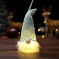 Miniatyrbilde 7 av 9: Juledekorasjoner Skog Eldre Anheng med Lys Ansiktsløs Dukke Oppheng Ornamenter Style D