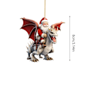 Miniatyrbilde 3 av 11: 2023 Juletrepynt Flygende Drage Ornament Drage Nøkkelring Vindusdekor Akryl Drage Festdekorasjon Tilbehør Gaver C-c One Size