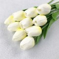 Miniatyrbilde 7 av 11: 10 stk. kunstige blomster hagetulipaner ekte berøringsblomster tulipanbukett dekor Mariage for hjemmebryllupsdekorasjoner falsk blomst F-Blue tulip