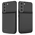 Miniatyrbillede 1 af 5: ZHX-208 4700mah Genopladeligt Batteri Cover Telefon Opladnings Etui med Blød TPU Kant Kompatibel Med Samsung Galaxy S22 5G