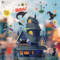 Miniatyrbilde 3 av 11: Avtakbare Halloween Veggklistremerker Skrekk Grim Reaper Heks Gresskar Vindusklistremerker For Halloweenfest Hjem Bar Gulv Veggdekor A05-1set