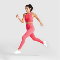 Miniatyrbild 3 av 11: Yoga Set Crop Top BH Shorts Leggings Träningskläder Aktiv Fitness Gym Kläder Orange shorts L