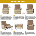 Miniatyrbild 2 av 11: Fåtöljöverdrag Delad Design Stretch Lazy Boy Fåtöljöverdrag Vilstol Enkel Sofföverdrag Armstödsöverdrag A7 Recliner cover