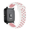 Miniatyrbild 1 av 11: 20mm/22mm Silikonarmband för Amazfit GTS/2/2e/GTS2 Mini/GTR 42mm/47mm/GTR2/2e/stratos 2/3 Sportklocka Armband Amazfit bip armband pink white 20mm watch band