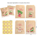 Miniatyrbild 1 av 9: 24 Set Jul Kraftpapperspåsar Jultomte Snögubbe Räv Julhelg Xmas Party Favörpåse Godis Kakpåse Presentförpackningsmaterial 24sets Xmas Pattern2
