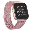 Miniatyrbillede 1 af 7: Metalrem til Fitbit Versa 2 Lite Sense-armbånd til Fitbit Versa 3-armbånd Milanese udskiftningsarmbånd urrem Rose Pink for Versa Lite