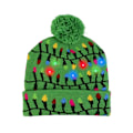 Miniatyrbillede 9 af 11: LED Julehue Sweater Strikket Hue Julelys Strikket Hue Julegave til Børn Julepynt J