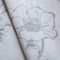 Miniatyrbillede 4 af 5: Blomsterprint Gardin Sort Kvast Pastoralt Køkkengardin Gray bee-hook 150*300