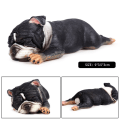 Miniatyrbild 8 av 11: Oenux Bedårande Fransk Bulldog Djur Söt Valp Sovande Lat Hund Actionfigurer Modell Figurin PVC Heminredning Leksak för Utbildning without box4