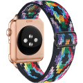 Miniatyrbild 1 av 11: Nylonband för Apple Watch armband 44 mm 40 mm 41 mm 45 mm Justerbart elastiskt solo loop bälte armband Apple Watch Series 7 6 se 5 4 3 Bohemia color 42mm - 44mm - 45mm