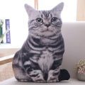 Miniatyrbilde 6 av 6: 1 stk 50cm Simulering Plysj Katteputer Myke Kosedyr Puter Sofa Dekor Tegneserie Plysjleker for Barn Gave Gray 50cm about 0.4kg