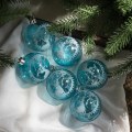 Pikkukuva 3 / 9: 6 kpl 6 cm Joulukoriste Läpinäkyvät Lumipallot Riipukset Hyvää Joulua Kuusen Kirkkaat Koristeet Ripustettavat Koristeet Joulu Navidad D 6cm