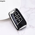 Pikkukuva 10 / 11: TPU Auton Avaimen Kotelo Suojus Avaimenperä Polo Tiguan Passat B5 B6 B7 Golf MK Jetta Skoda Kodiaq Superb Octavia Seat Jne C style White