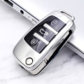 Miniatyrbilde 4 av 6: TPU Sammenleggbar Nøkkelveske Bag Cover For A3 A4 A5 A6 A7 Q3 Q5 S6 B6 B7 B8 C6 8P 8V 8L TT RS Bil Shell FOB Beskyttelse Tilbehør Overseas blue key case