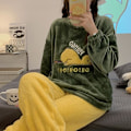 Pikkukuva 2 / 4: Söpö Ankka Pyjama Rento Pitkähihainen Pyöreäkauluksinen Puku Sarjakuva Kotiasu Like the picture M