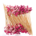 Miniatyrbild 11 av 11: 100 st 12 cm Engångs Party Bordsartiklar Frukt Dessertpinnar Bambuspettar Buffé Cupcake Dekoration Bröllopsmaterial F