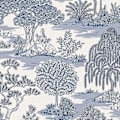 Miniatyrbilde 1 av 5: Fine Decor Zen Blå Tapet 52cm x 10.05m
