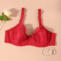 Miniatyrbilde 3 av 5: Store størrelser BH for kvinner 75E 80E 85E 90E 95E 100E Dame Plus Size Blonde Undertøy Uforet Ultratynn Myk Bomulls BH Beige 38/85E