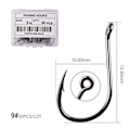 Miniatyrbild 10 av 11: Fishhook 50 st / 20 st / Ask Cirkelkrok Karp Öglad Fiskekrok Storlek 2-22# Ringöga Japan Fiskekrokar Enkel Jigg Fiskekrok Fiskeutrustning Size 3 - 50pc