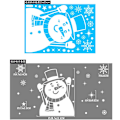 Miniatyrbild 8 av 11: Jul Snögubbe Älg Snöflinga Elektrostatiska Dekaler Tomte Glasfönsterdekaler 2023 God Jul Dekor För Hemmet MULTI