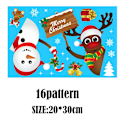Miniatyrbild 11 av 11: Jul Snögubbe Älg Snöflinga Elektrostatiska Dekaler Tomte Glasfönsterdekaler 2023 God Jul Dekor För Hemmet Gray