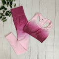 Miniatyrbilde 8 av 11: Yoga Sett BH og Leggings Treningsklær Antrekk For Kvinner Lightgrey set M