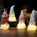 Miniatyrbilde 2 av 9: Juledekorasjoner Skog Eldre Anheng med Lys Ansiktsløs Dukke Oppheng Ornamenter Style c