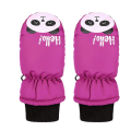 Pikkukuva 1 / 9: 1 pari talvisia ulkoilukäsineitä lapsille, taaperoille, vauvoille, pojille ja tytöille, laskettelukäsineet, vedenpitävät urheilu lumihanskat Hot Pink One  Size