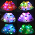 Miniatyrbillede 2 af 11: Pige Sommerfugl Lysende Tutu LED Nederdel Glød Blomsterkrans Hovedbøjle Fest Magisk Engel Fe Jul Kostume Fødselsdagsgave yellow headband