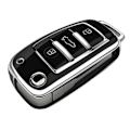 Miniatyrbillede 6 af 10: Blød TPU Bil Flip Nøgle Etui Cover Skal Fob til A1 A3 A6 A6L Q2 Q3 Q7 TTS R8 S6 RS3 Beskytter Nøglering Auto Tilbehør Overseas Phnom Penh white