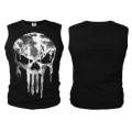 Miniatyrbild 1 av 5: Frank Castle Superhjälte Cosplay Kostymer Dödskalle Väst Linne Daredevil T-shirt Bomulls T-shirt B S