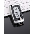Miniatyrbild 2 av 11: TPU Läder 2/3 Knappar Bil Fjärrnyckel Fodral Skydd för Citroen C2 C3 C4 C5 C6 C8 för Peugeot 107 207 307 307S 308 407 607 2button red